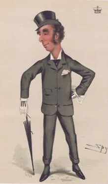 1877 Vanity Fair caricature of The 9th Marquess of Queensberry