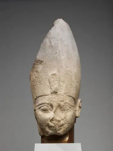 A fragmentary statue of Ahmose I