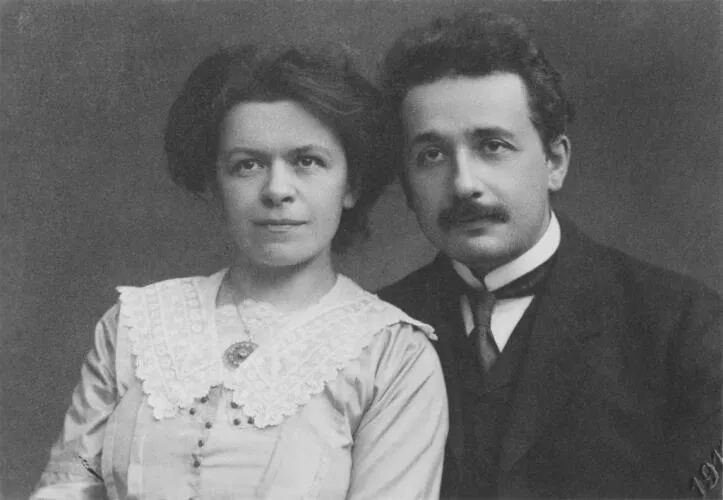 Albert Einstein and Mileva Image