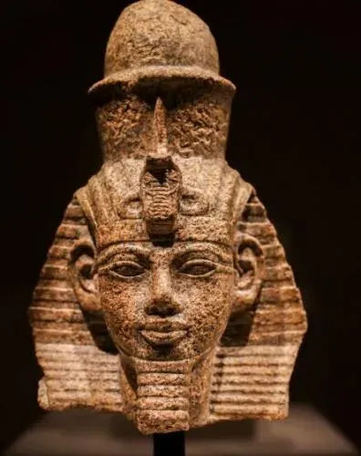 Amenhotep III wearing the double crown of Upper and Lower Egypt