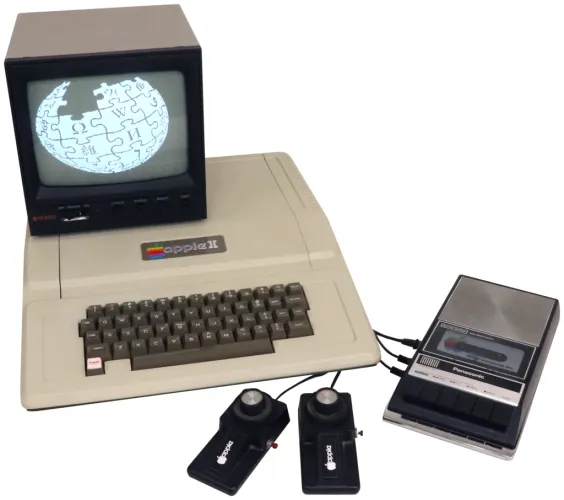Apple II in typical 1977 configuration - image