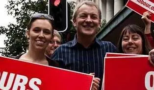 Ardern, with Phil Goff and Carol Beaumont