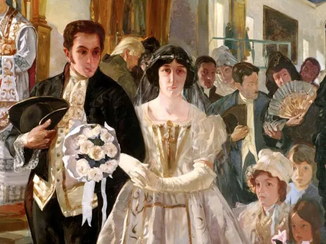 Bolívar marries María Teresa del Toro in 1802.