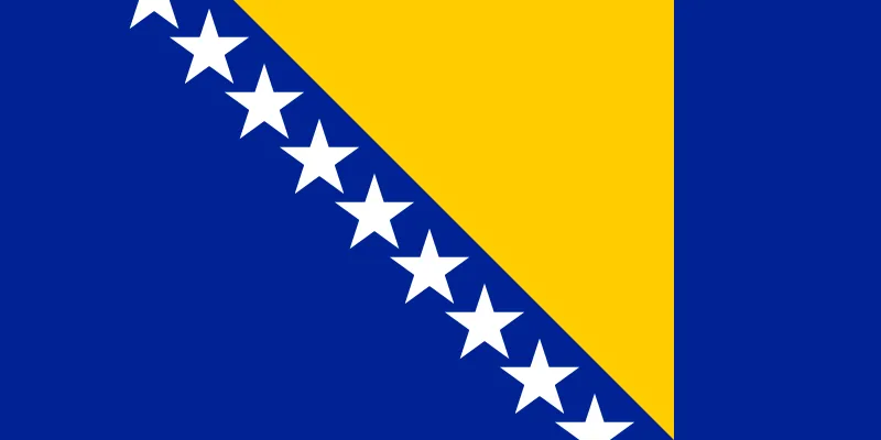Bosnia and Herzegovina flag Image