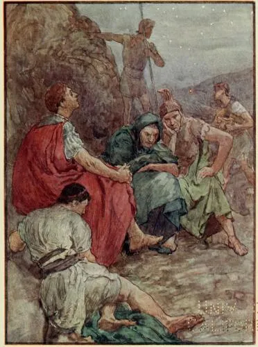 Brutus and his companions after the Battle of Philippi
