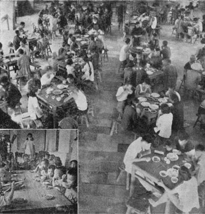 Canteen where people could eat for free during the Great Leap Forward in 1958 - image