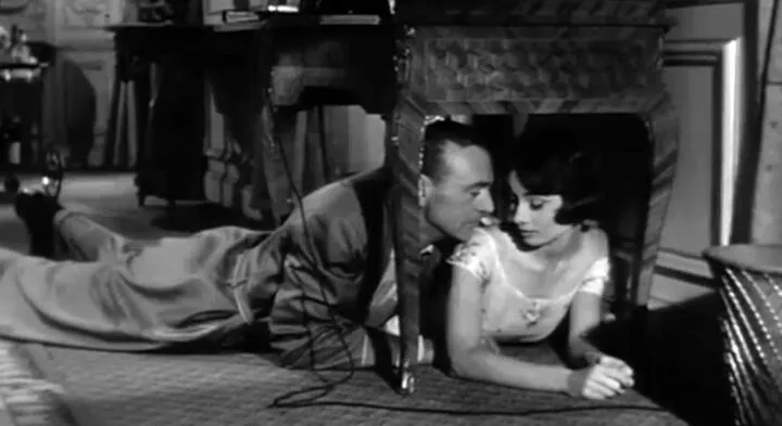 Cooper and Hepburn in Love in the Afternoon