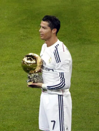 Cristiano Ronaldo presents his 2014 Ballon d'Or