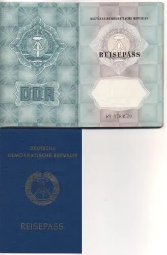 East German passport Image