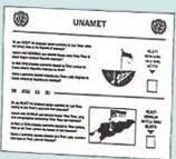 East Timor referendum ballot paper 1999 - image
