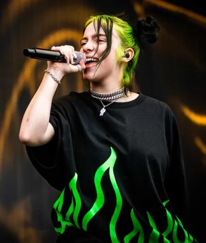 Eilish performing in 2019