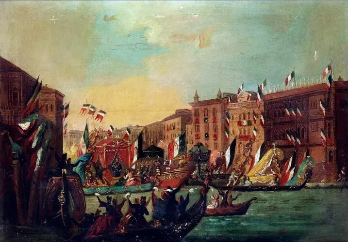Einzug Vittorio Emanuels in Venedig