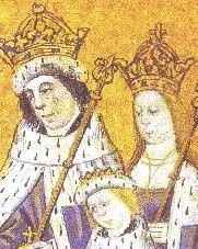 Elizabeth as queen, with Edward and their oldest son