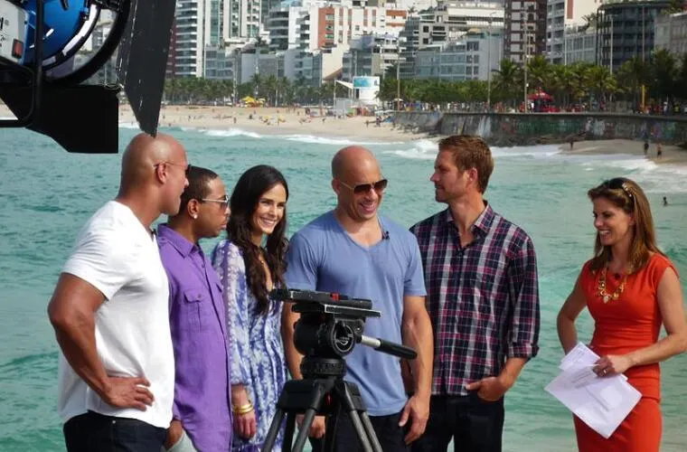 Fast Five cast in Rio de Janeiro
