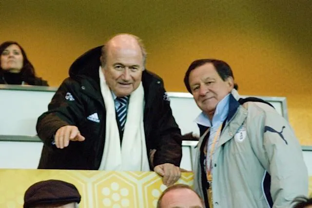 FIFA President Joseph Sepp Blatter (on the left) Image