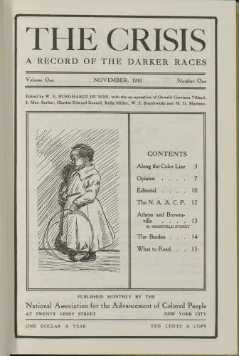 First Issue of The Crisis: A Record of the Darker Races, November 1910. New York: NAACP, 1910