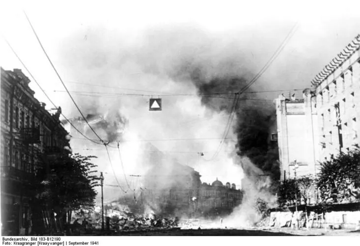 German bombardment on Kiev (September 1941)