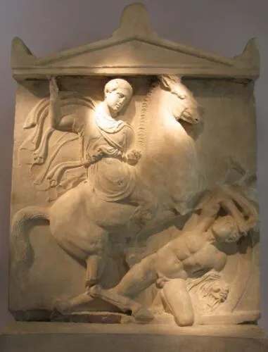 Grave relief of Dexileos, son of Lysanias, of Thorikos