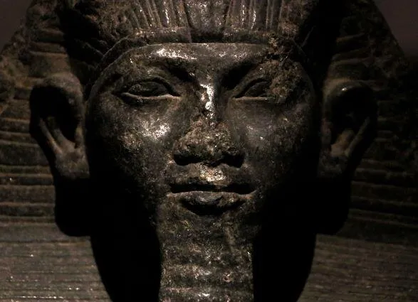 Head of a statue of Senusret II from Karnak