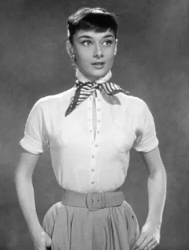 Hepburn in a screen test for Roman Holiday (1953)