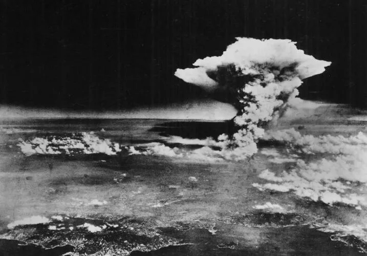 Hiroshima atomic bomb (Atomic cloud over Hiroshima)