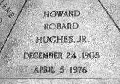 Howard Hughes Gravestone Image
