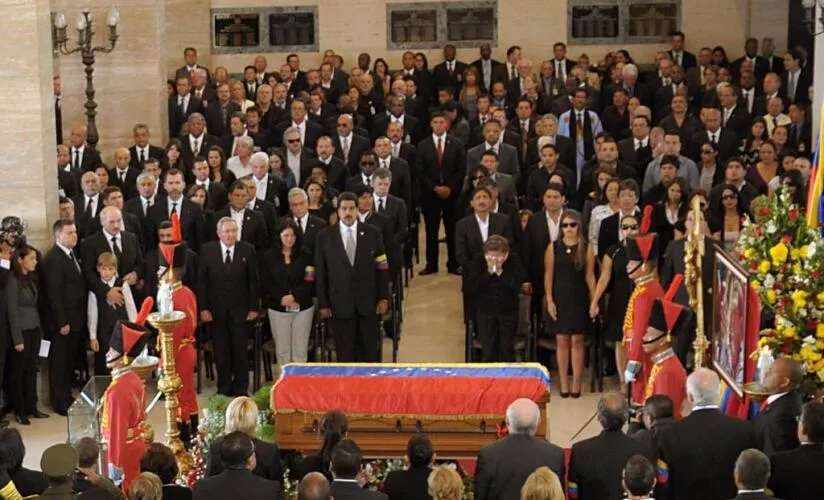 Hugo Chavez funeral Image