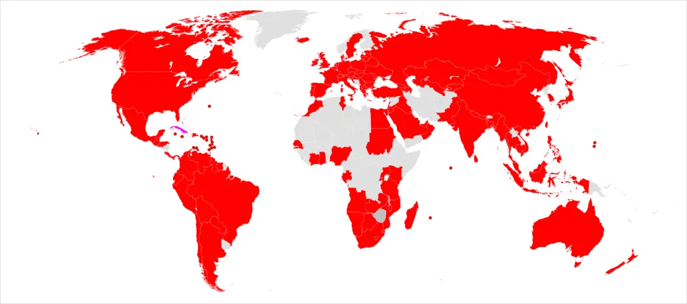 KFC World Map