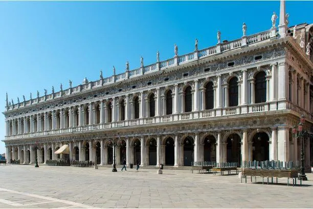 Main façade of the historical building - Biblioteca Marciana