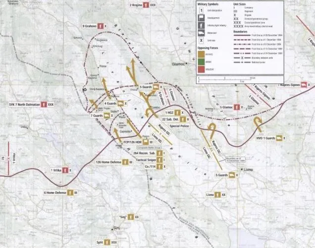 Map of Operation Winter '94