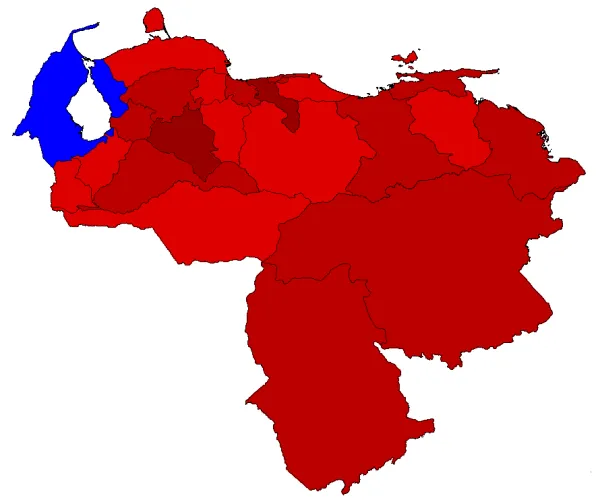 Map of the Venezuelan Presidential Election of 2000 Image