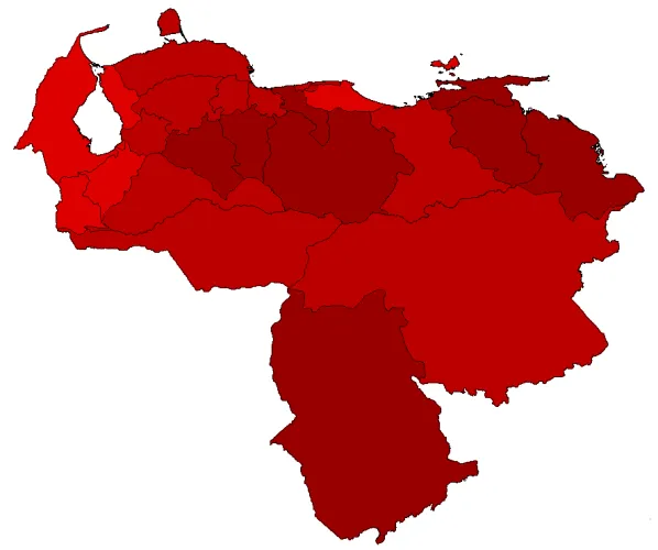 Map of the Venezuelan Presidential Election of 2006 Image