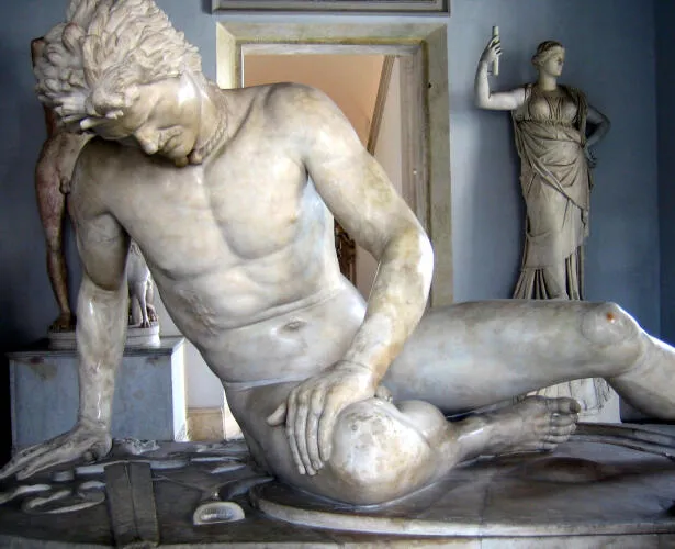 Marble statue of the Dying Gaul