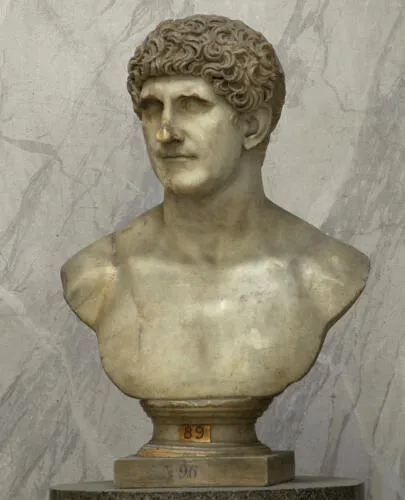 Marcus Antonius marble bust in the Vatican Museums