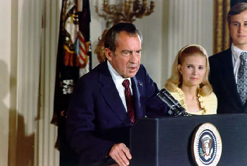 Nixon says goodbye to the White House staff (Nixon's resignation speech) - image