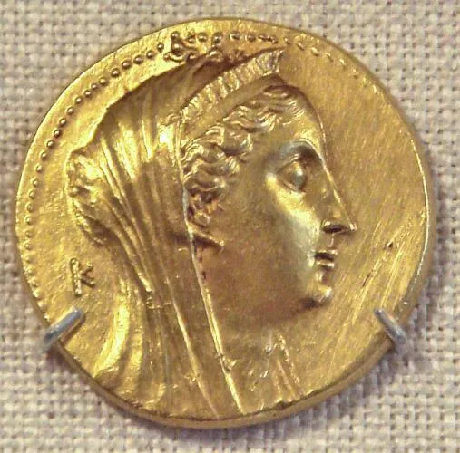 Oktadrachmon Ptolemaios II Arsinoe II