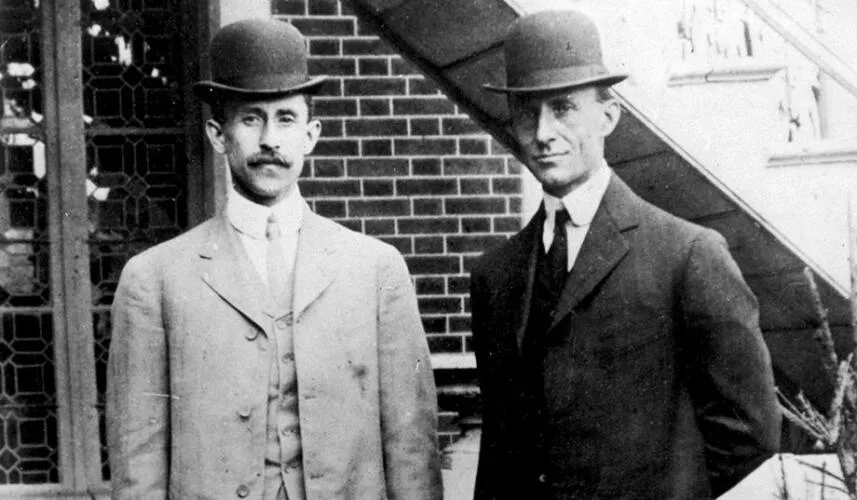 Oliver Wright and Wilbur Wright Image