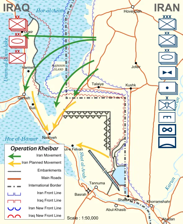 Operation Kheibar map Image
