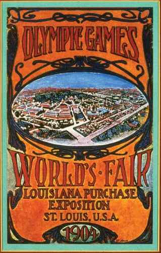Poster for the 1904 Summer Olympics in St. Louis