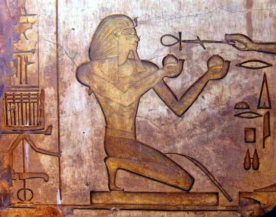 Relief of Thutmose II in Karnak Temple complex