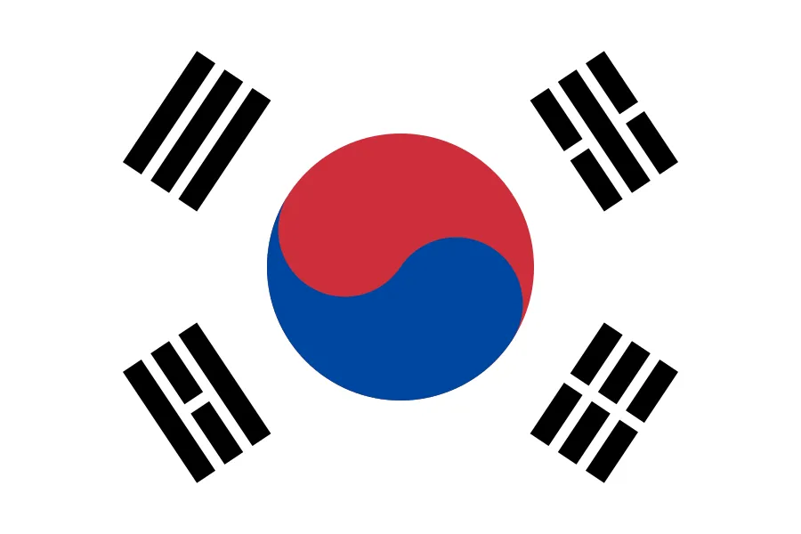 Republic of Korea (South Korea) Flag Image