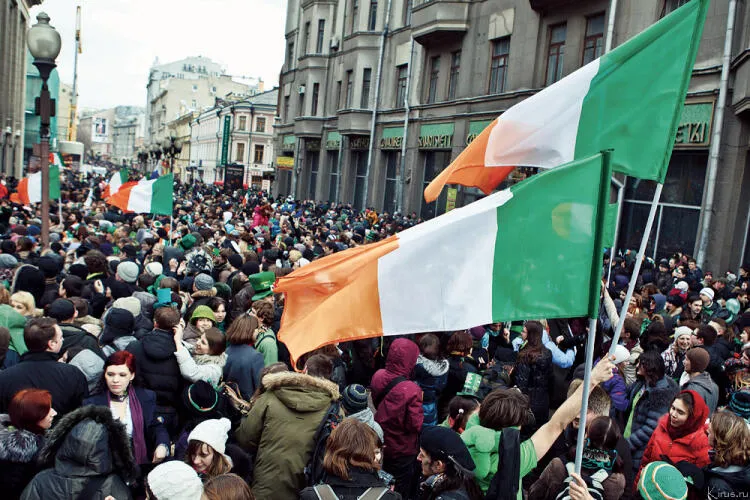 St Patrick's Day 2012 in Moscow Image
