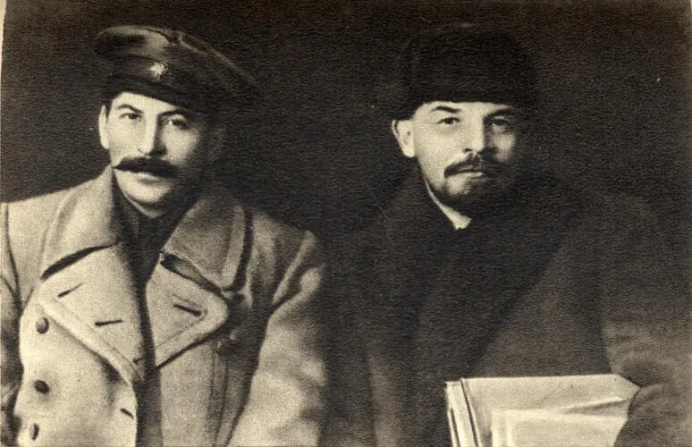 Stalin with Lenin Image