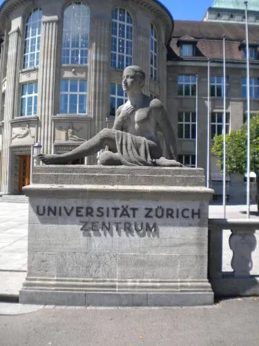 Statue at the University of Zürich