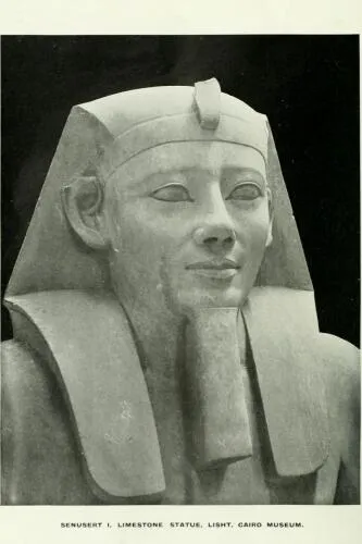 Statue of Senusret I in the Cairo Museum