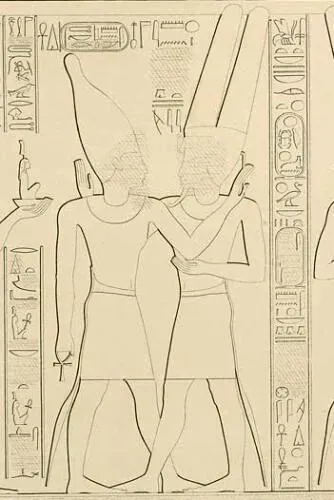 Takelot II (left) and Amun-Ra at Karnak