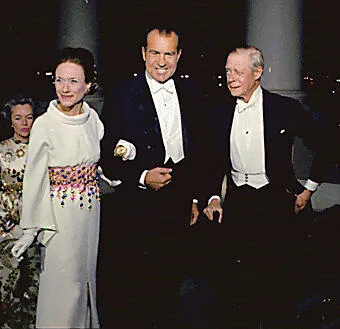 The Duchess of Windsor, President Richard Nixon, and The Duke of Windsor