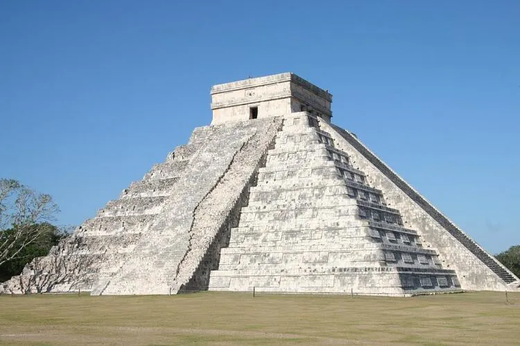 The famous Maya pyramid.