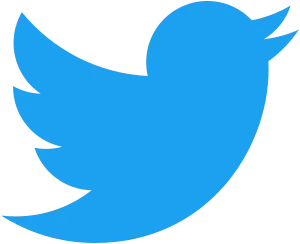The logo of Twitter
