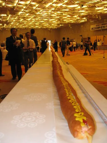 The world's longest hot dog